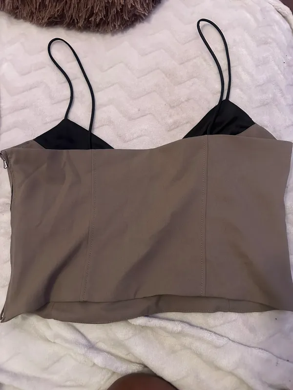 ZARA Two toned layered going out top - Image 4