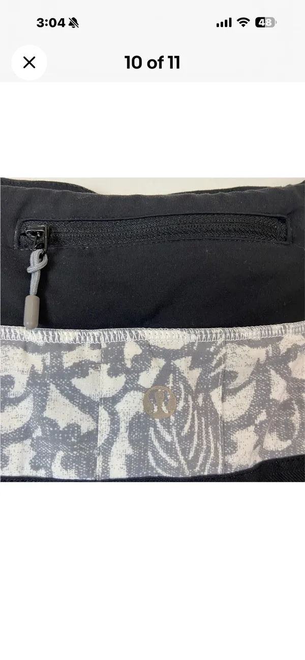 lululemon Athletica Black and Gray Skirt Size 6 - Image 9
