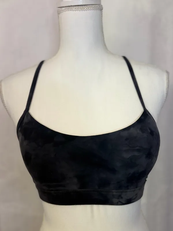 lululemon athletica Charcoal Tie-Dye Light Support Bralette - Image 4
