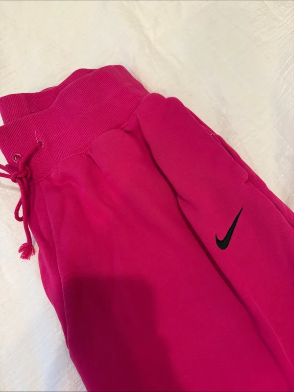 Nike Pink Raspberry Fleece Joggers - Image 3