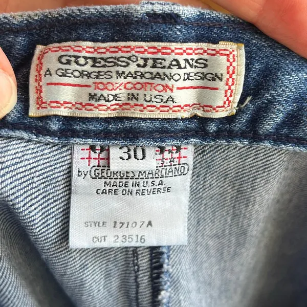 Guess Jeans Women's Vintage 80's Era Stirrup Jeans Size 30 (25" Waist) - Image 7