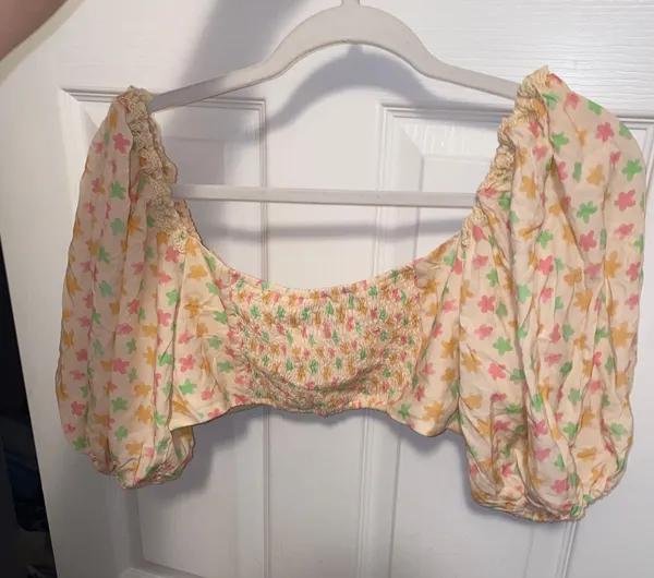 Princess Polly Puff Sleeve Crop Top - Image 3