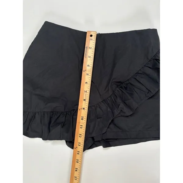 The Impeccable Pig Skort Sz M Black‎ Ruffle Preppy Tennis Prep Activewear - Image 8