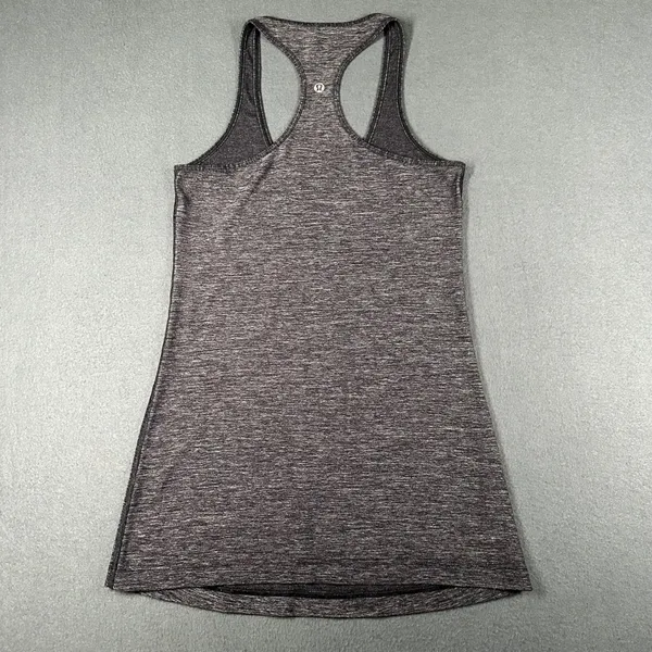 Lululemon Tank Top Womens 6* Heather Gray Cool Racerback Tank Top Pullover - Image 4