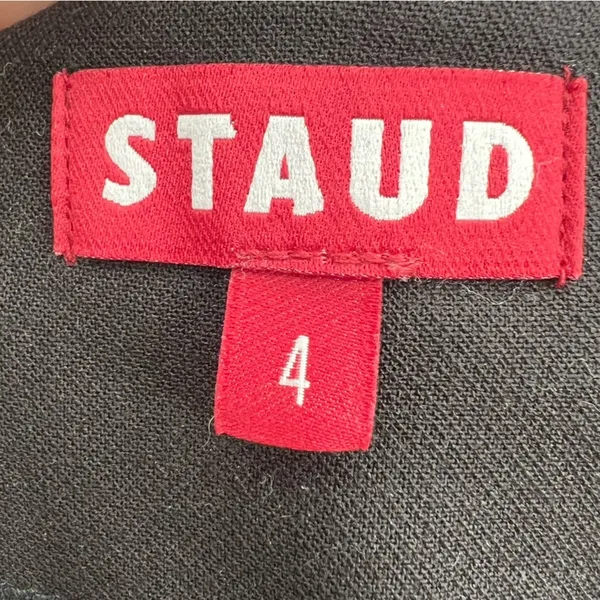 Staud dart‎ waist straight leg trouser black sz 4 - Image 3