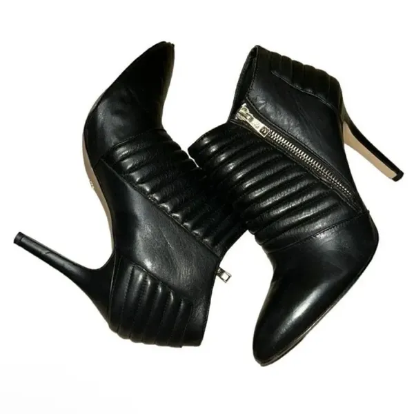 Ann Taylor Black Leather Ankle Booties(Size 8.5M) - Image 6