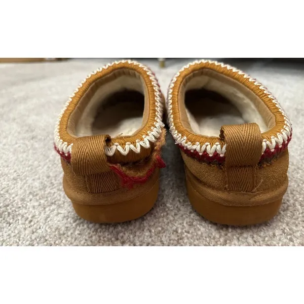 Fitory Women's Suede Leather Flat Short Casual Mini Slipper Boot, Sz 10 - Image 6