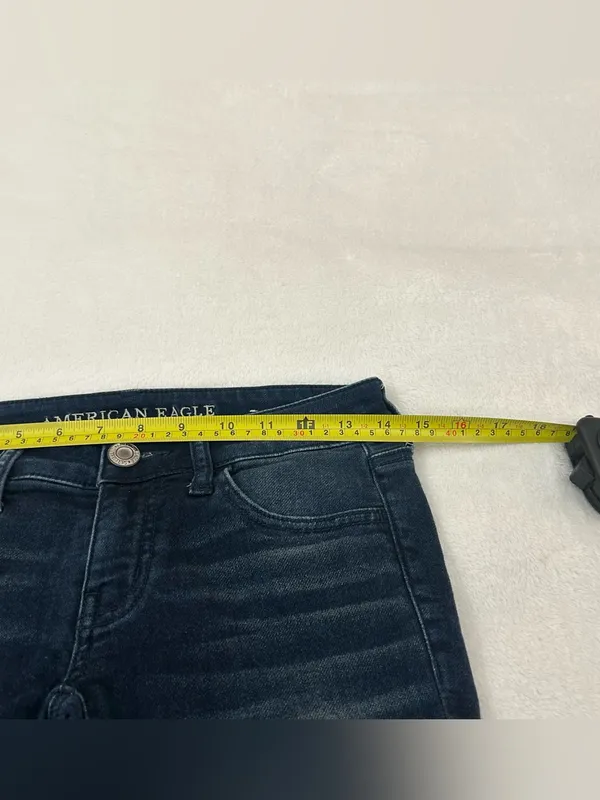 American Eagle Super Stretch X Low-Rise Dark Blue Jegging Jeans Women’s 27x30 - Image 5