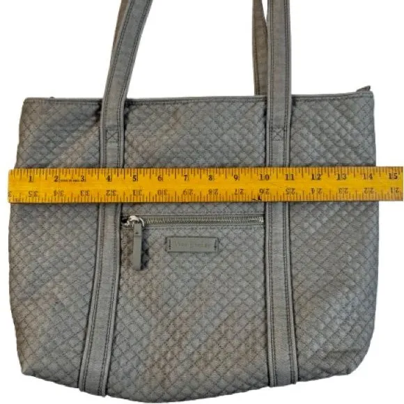 Vera Bradley Gray Quilted Tote - Image 6