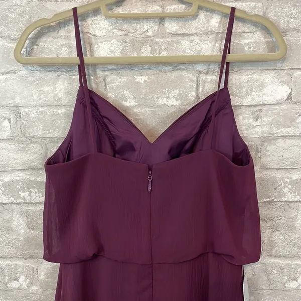 Azazie Rebecca Maxi Gown Dress in Grape - Image 9
