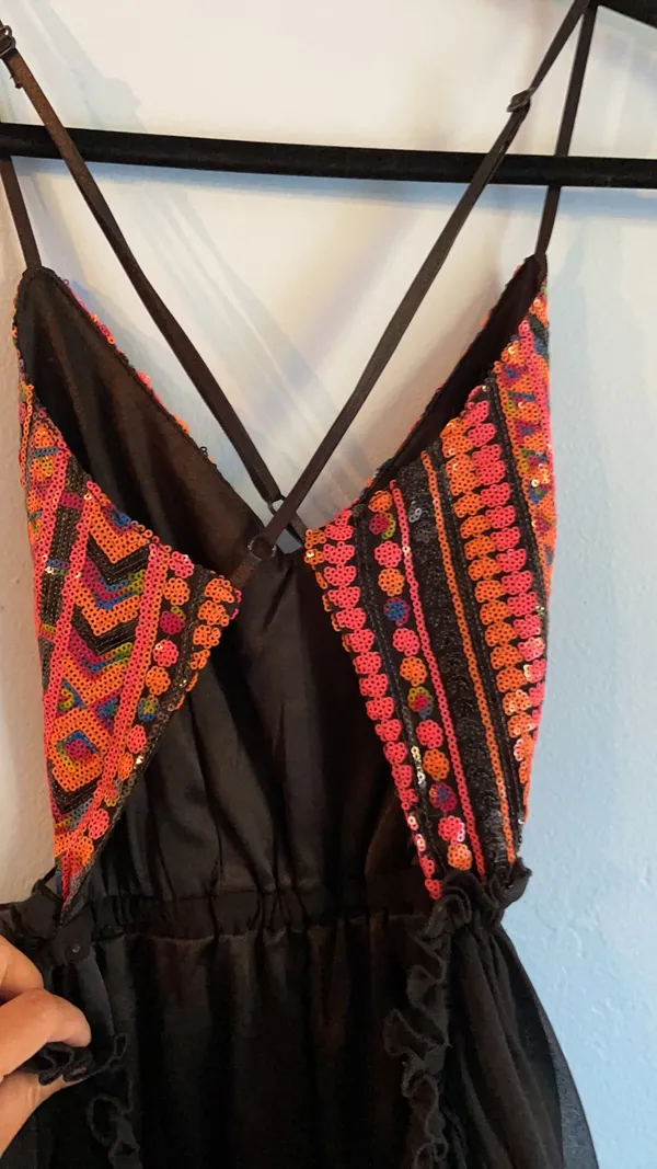 Windsor Sequined Backless Mini Dress - Image 5
