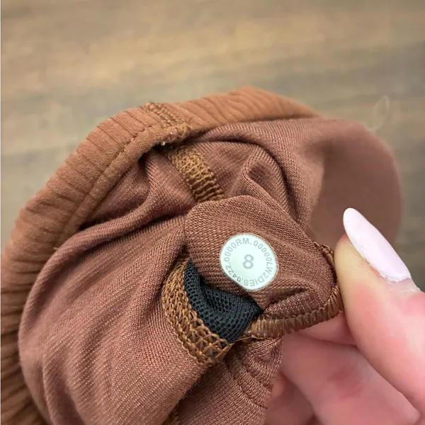 Lululemon Ribbed Nulu Asymmetrical Yoga Bra 8 Roasted Brown A/B Cup One shoulder - Image 3