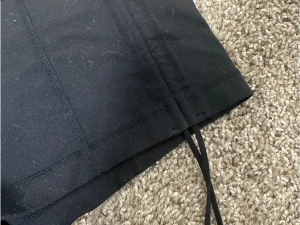 Lululemon Black Short Shorts with Side Drawstrings - Image 3