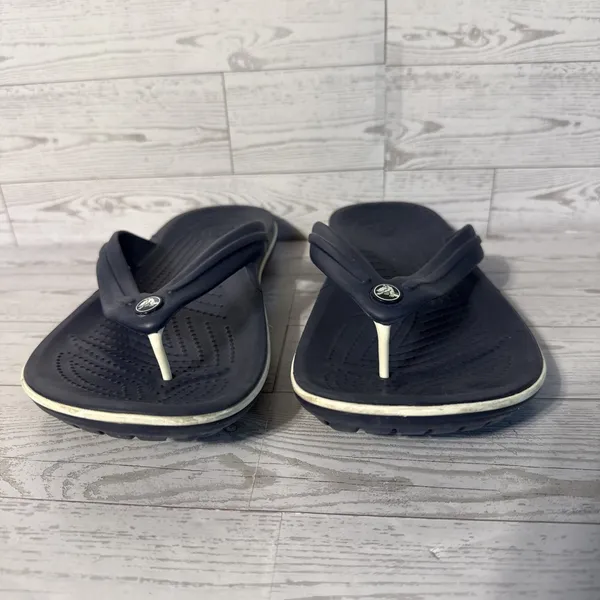 Crocs Classic II Flip Flop Navy Blue Unisex Sandals Size Men 7 Women 9 206119 - Image 2