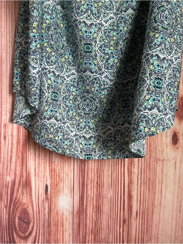 Faded Glory Medallion Blue Mandala Print Swing Tank Top Size XL - Image 6