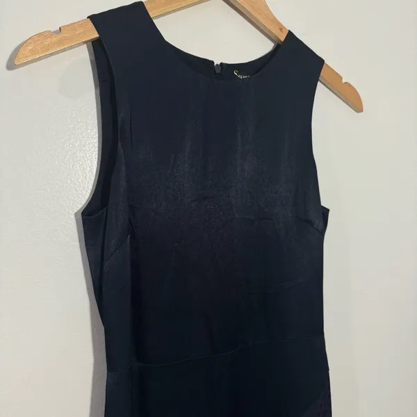 NWT Club Monaco Dallyce Dress Navy Size 00 Minimalist‎ Flowy Effortless Elegant - Image 3
