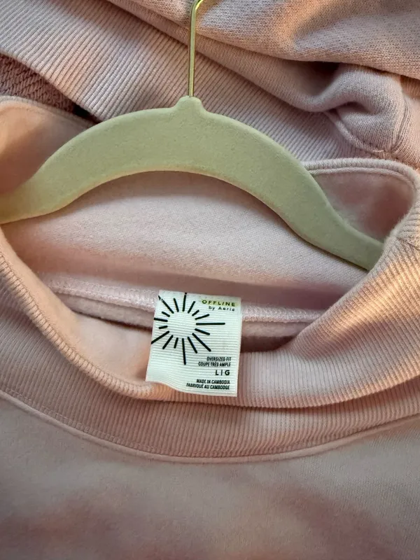 OFFLINE by Aerie Light Pink Mockneck  - Image 3