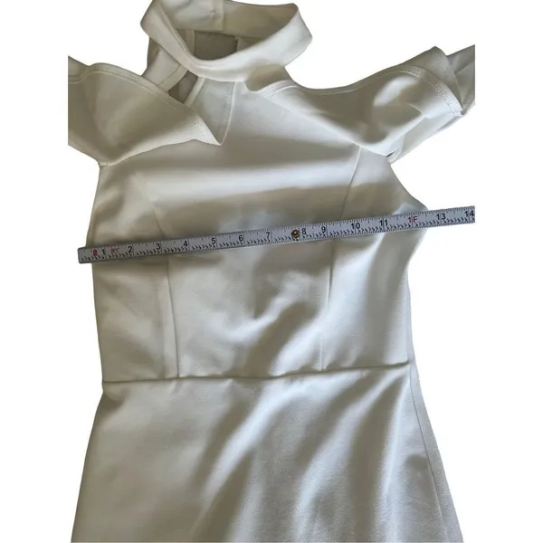 Lulus Your Time White Off-the-Shoulder Bodycon‎ Dress XS - Image 7