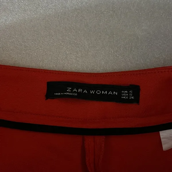 Zara Woman Red Trouser Pants S Corporate Siren Dopamine Tomato Girl Rainbowcore - Image 7