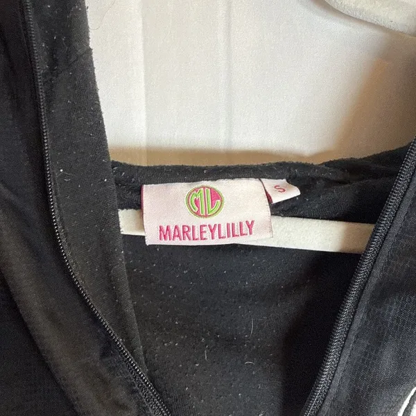 Marley Lilly Waterproof Black Pullover Monogram MAR White Font Size Small - Image 8