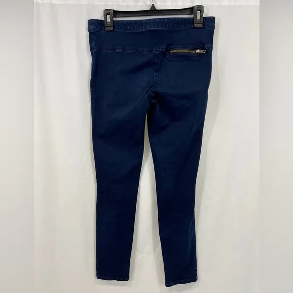 Veronica Beard Dark Wash Skinny Jeans Leggings with Zip‎ Pockets - Image 3