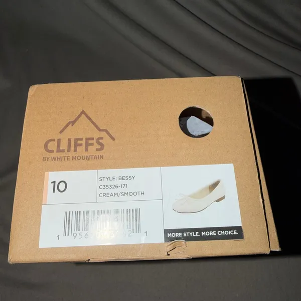 Cliffs White Mountain Bessy Cream Quilted Square Toe Ballet‎ Flats C35326-171 10 - Image 7