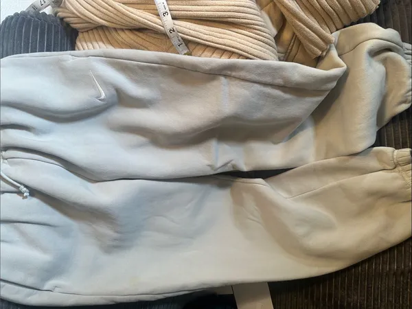Nike Light Blue High-Waist‎ Drawstring Sweatpants - Image 4