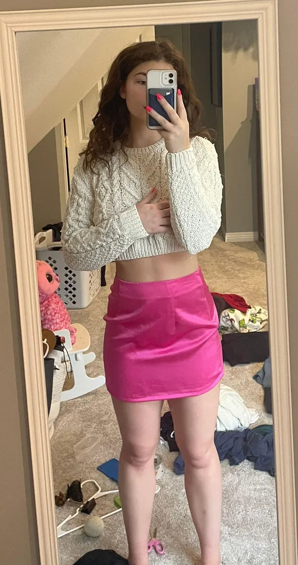 pink mini skirt - Image 3