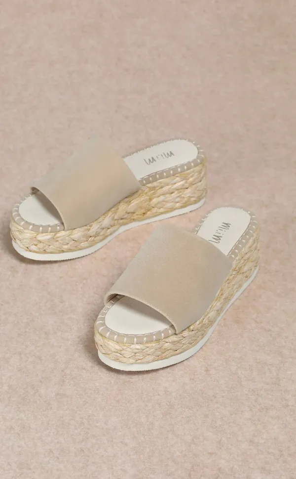 Boutique Mi.iM Suede Espadrille Platform Sandals - Image 2