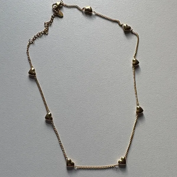 Gold Heart Necklace - Image 2