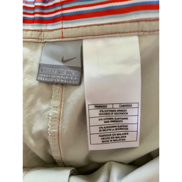 Nike Women's Convertible Cargo Pants Roll Up Capri Hiking Travel Beige Large - Image 6