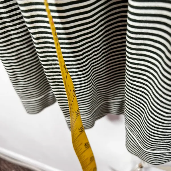 Lark + Grey Striped Midi Dress Womens Sz L/XL Green Fitted Bodice Casual‎ - Image 4