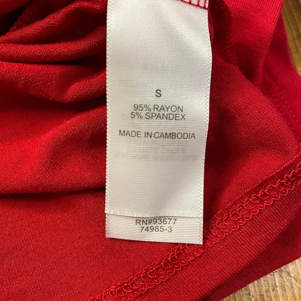 Bisou Bisou‎ NWT Red One Shoulder Top Size Small Going out, Boho - Image 6