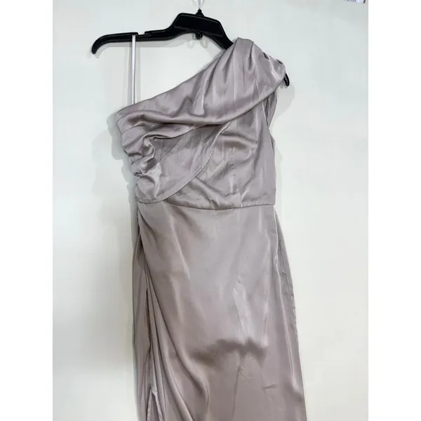 elle zeitoune Luna one shoulder maxi Satin Gown Size XS - Image 8