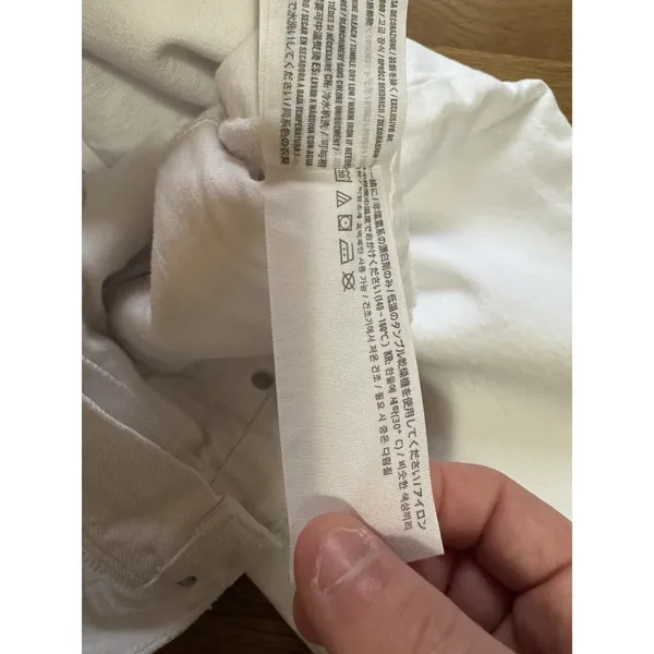 Abercrombie & Fitch The Skinny High Rise Jeans Women Size 31/12R White‎ Preppy - Image 12