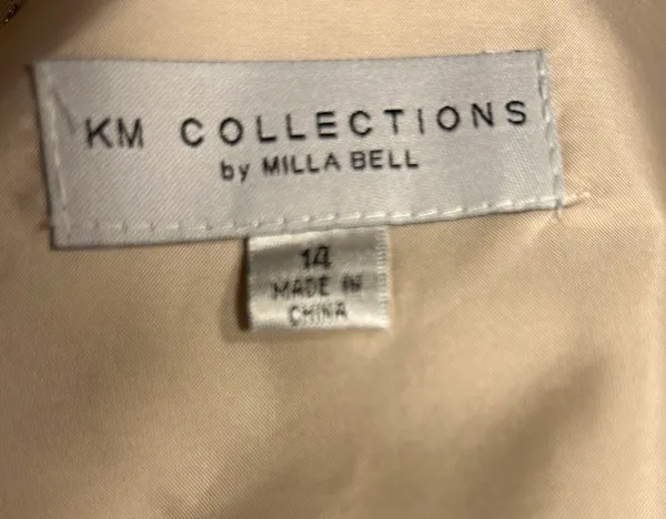 MKM Designs Elegant champagne-colored dress. Size 14. $36. - Image 5