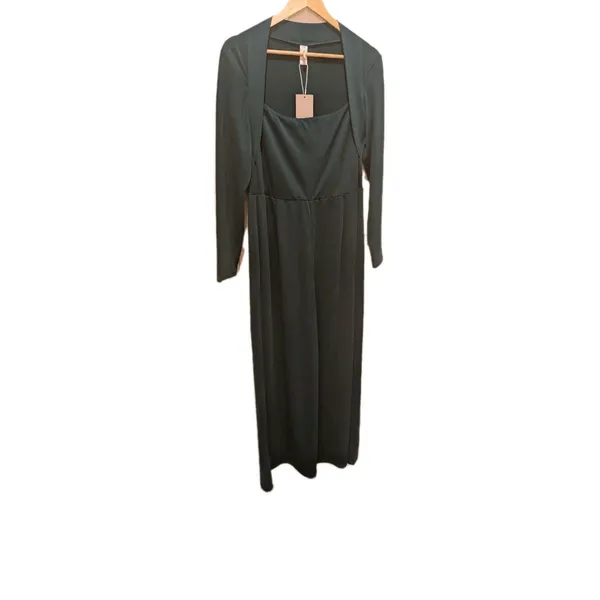 Halara jumpsuit size XL long sleeve green Wide Leg - Image 2