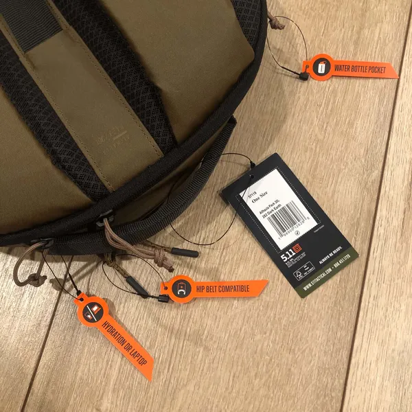 5.11 AllHaula Backpack 30L - Dark Earth - Image 10