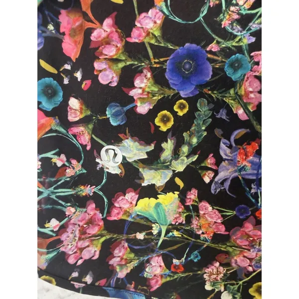 Lululemon Hotty Hot High-Rise Skirt Long 4 Flowerscope‎ Black Running Tennis - Image 5
