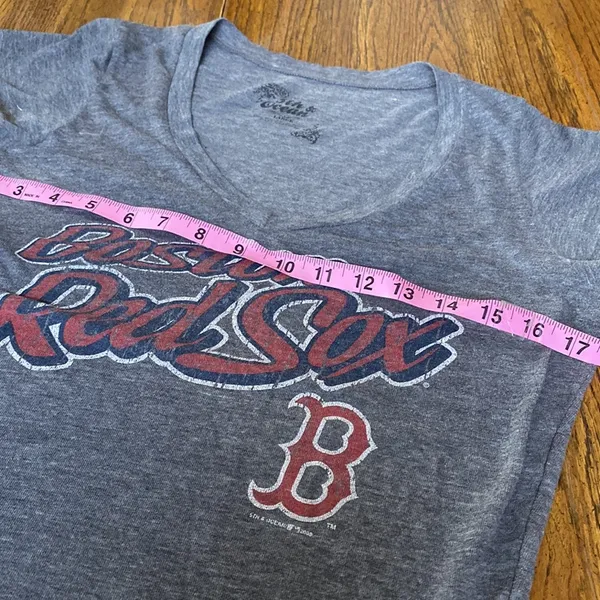 Vintage Boston Red Sox Tee Gray Size L - Image 4