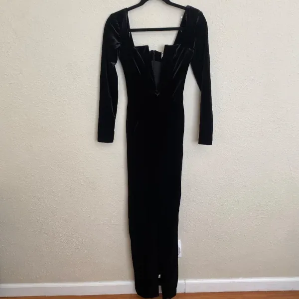 House of CB the Charlotte Plunge Maxi black Dress Size XS‎ NWOT - Image 7