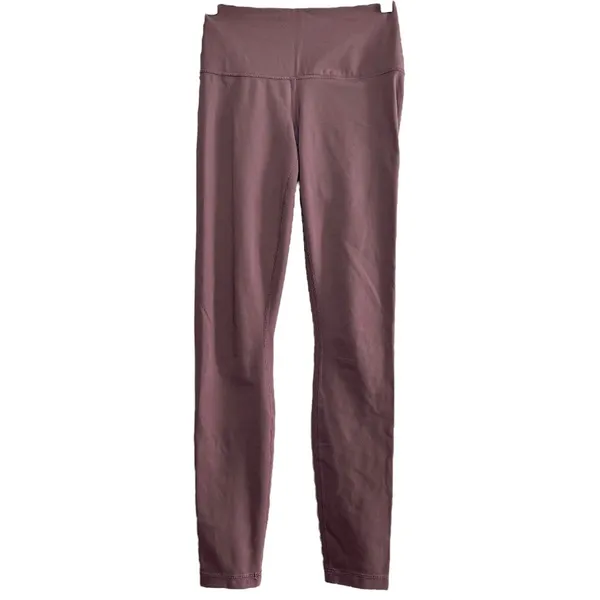 Yogalicious Lux Ankle Leggings High Rise Side Pocket Elastic Waistband Mauve XS - Image 2