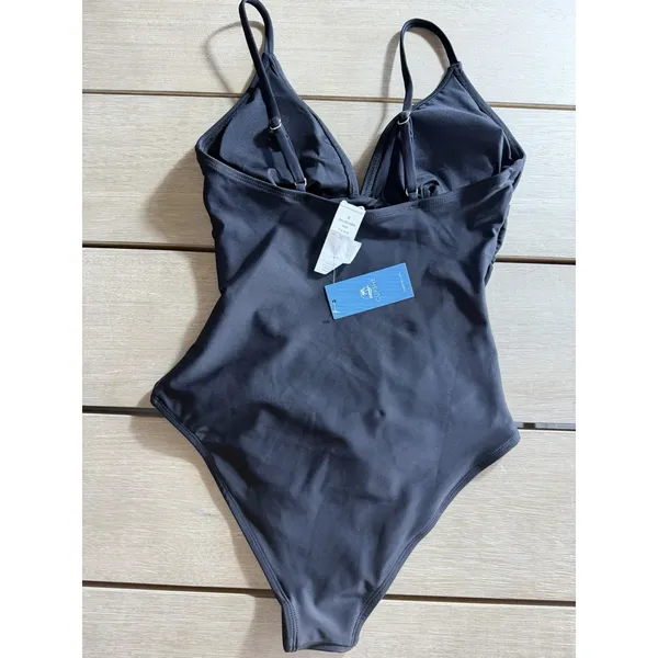 Cupshe Women's Small One Piece Swimsuit Tummy Control V-Neck Bathing Suits Boho‎ - Image 5