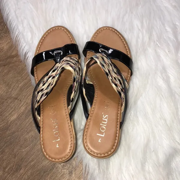 Lotus wedge sandals size 7 Tan - Image 3