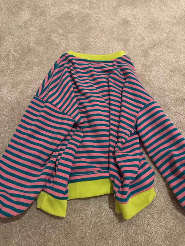striped sweatshirt Multiple Size M - Image 2