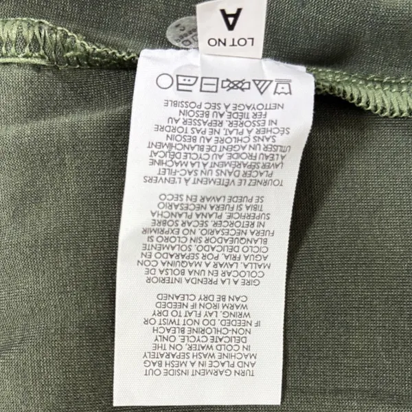 Cabi Marathon Jacket Womens M Green Camo Full Zip Hoodie Thumbholes 6030 - Image 5