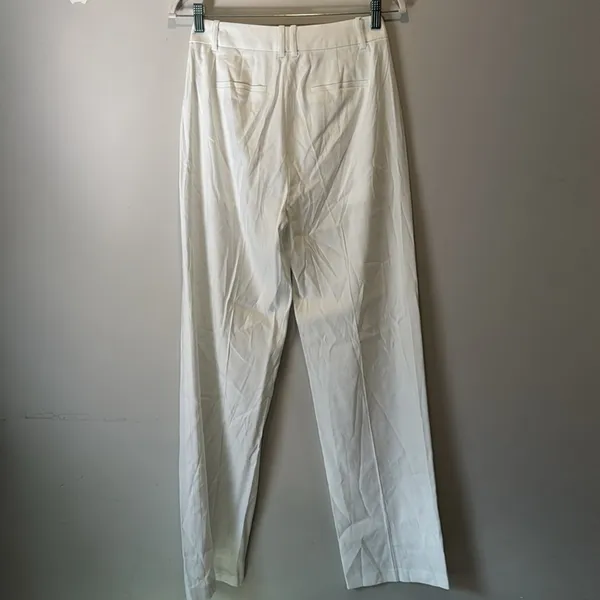 NWT J. Crew Tall linen-blend‎ wide-leg pant Minimalist Summer White Sz 0 BZ323 - Image 3