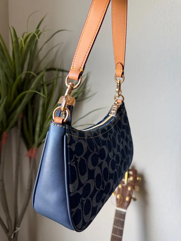 Coach Teri Denim Canvas Shoulder Bag  - Image 2