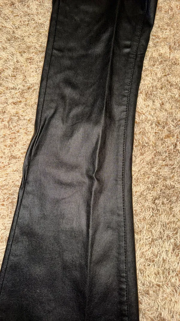 Edikted Pants Leather Flare - Image 7
