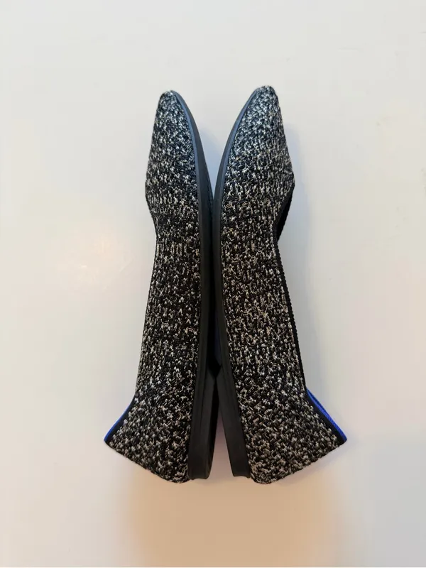 Rothy's tweed weave pattern with delicate gold thread, arch support insert, 7.5 - Image 15